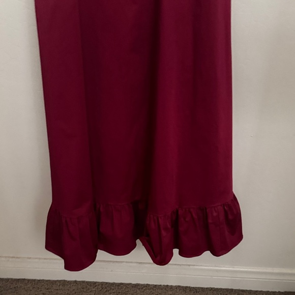 Anthropologie Deep Red Midi Dress - Picture 4 of 10